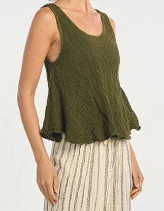 Cotton Ruffle Tank