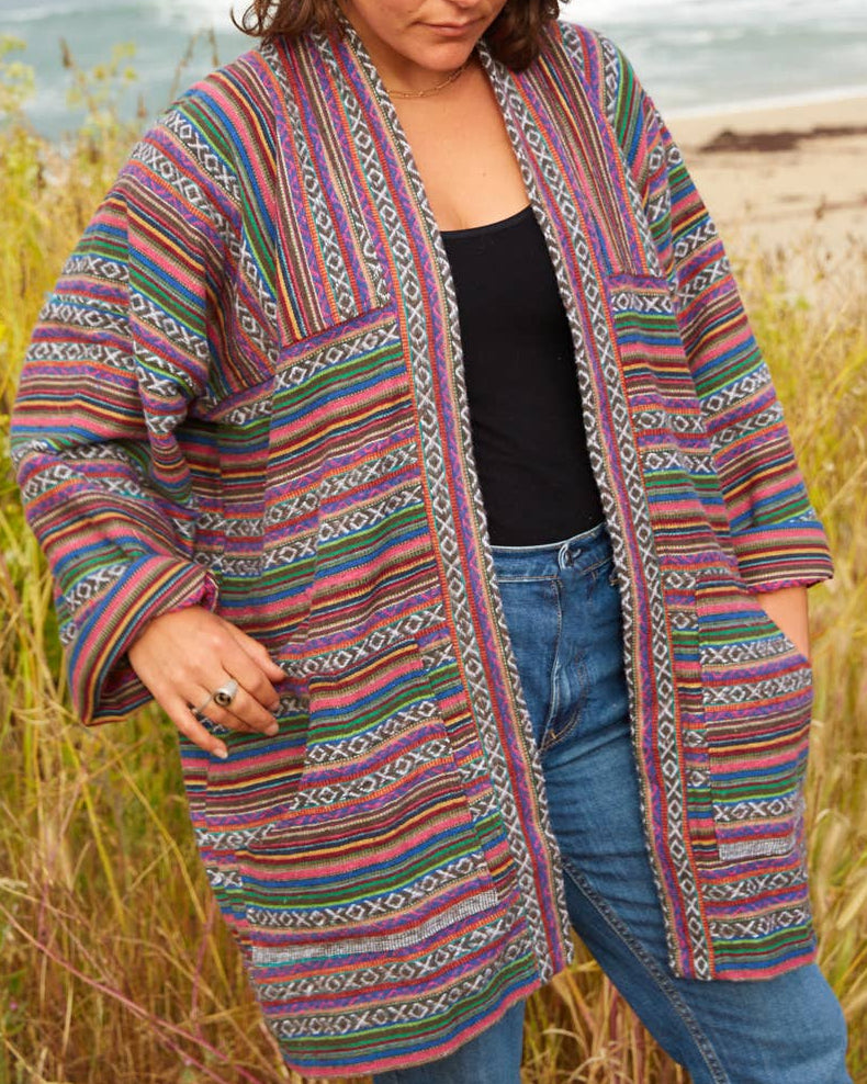 Brushed Cotton Gheri Kimono