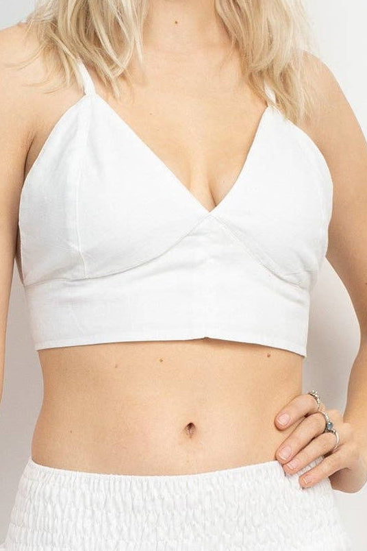 Homespun Cotton Bra Top